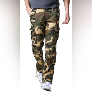 Men’s Camo Cargo Pants, Waist 28”